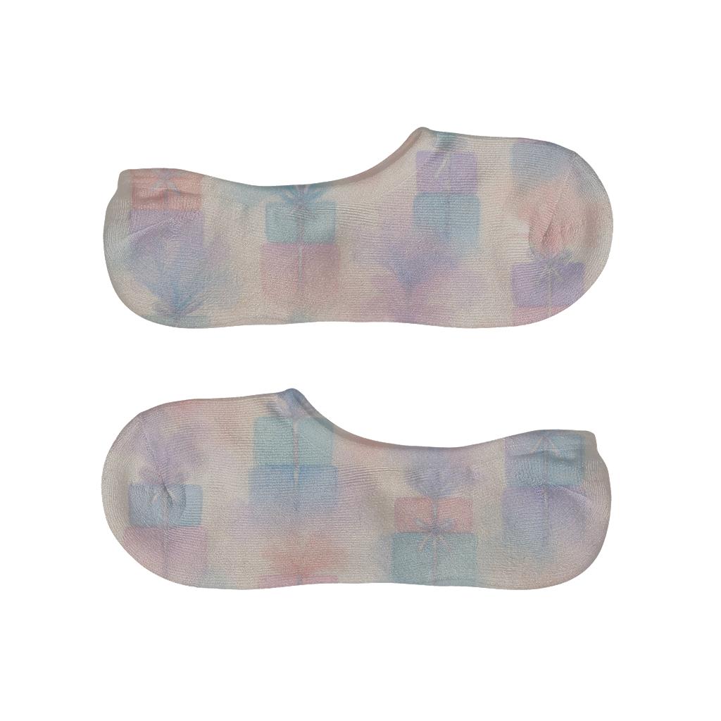 Pastel Nebula Gift Stack Presents anti-slip no-show socks