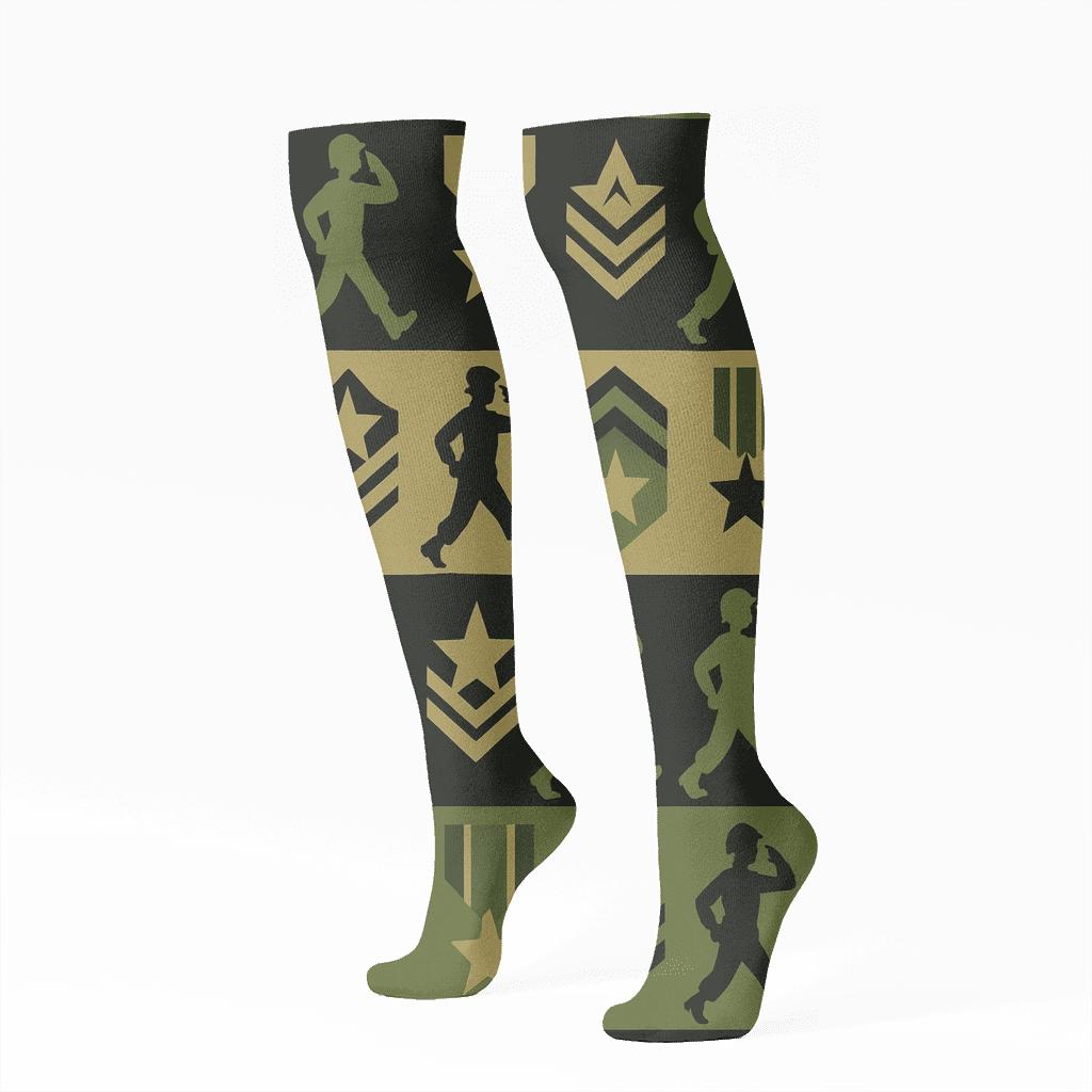 Soldier Parade Insignia Bands custom knee-high socks
