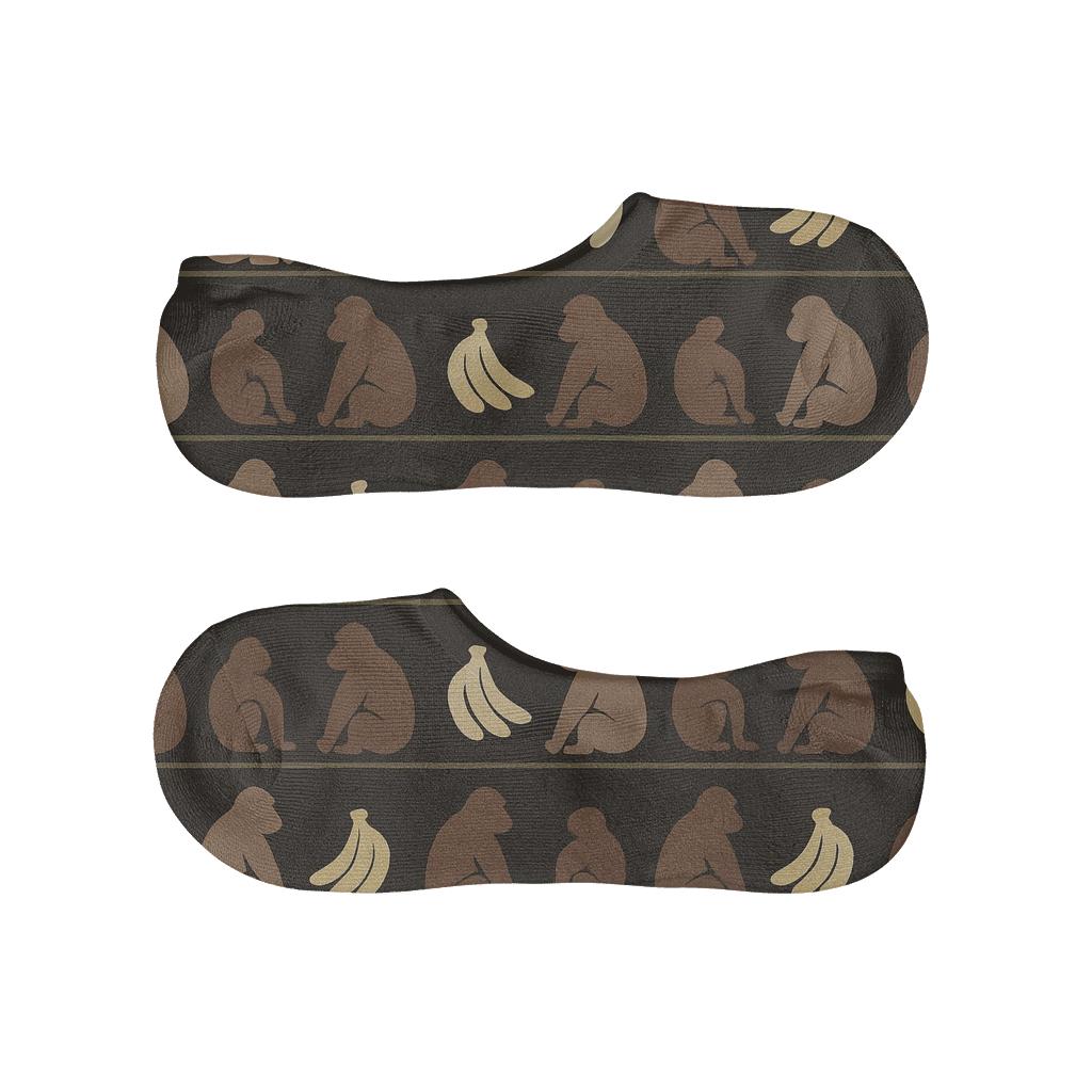 Starfield Banana Bands Ape Edition designer print no-show socks