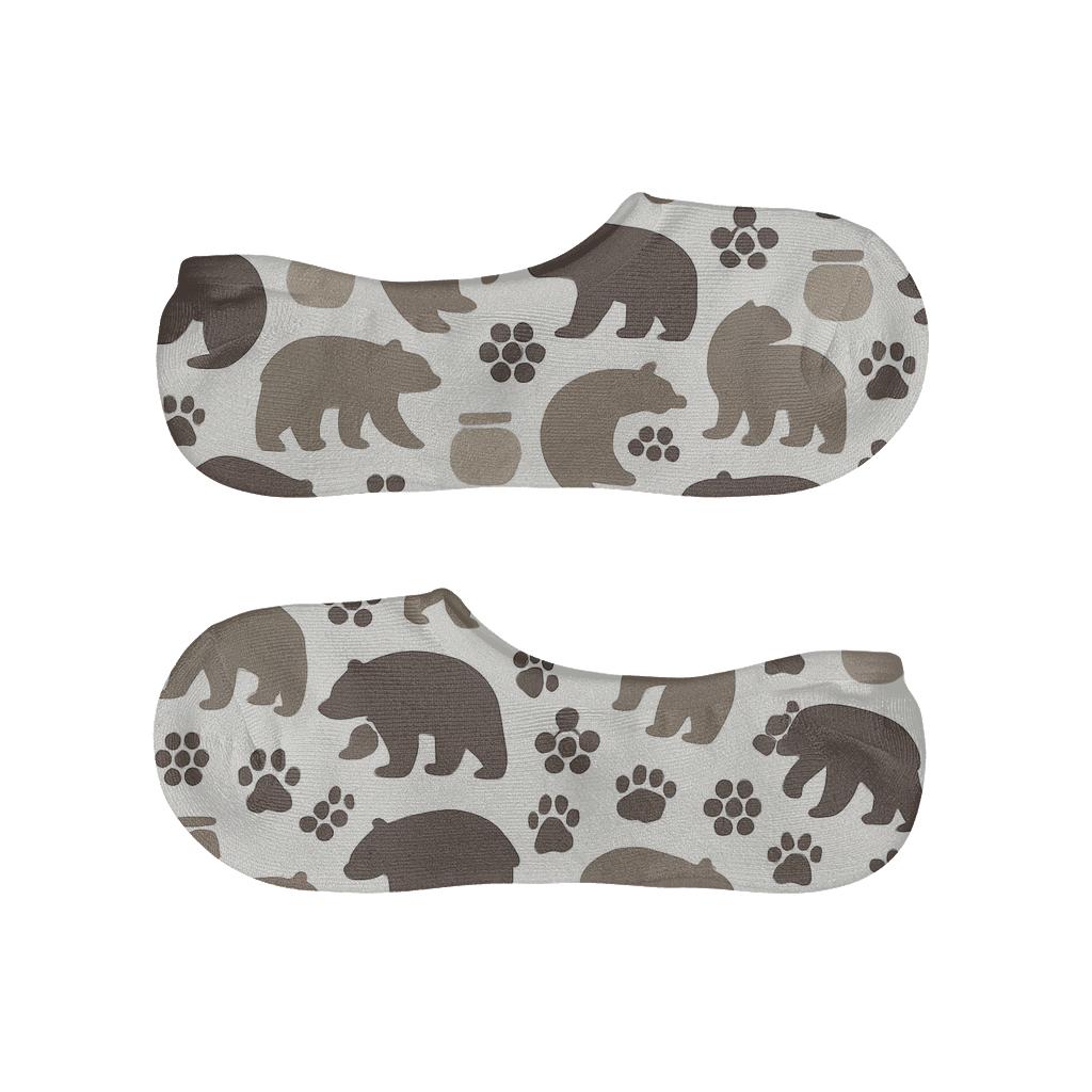 Honey Pot Meadow With Celestial Bear Echoes soft cotton no-show socks