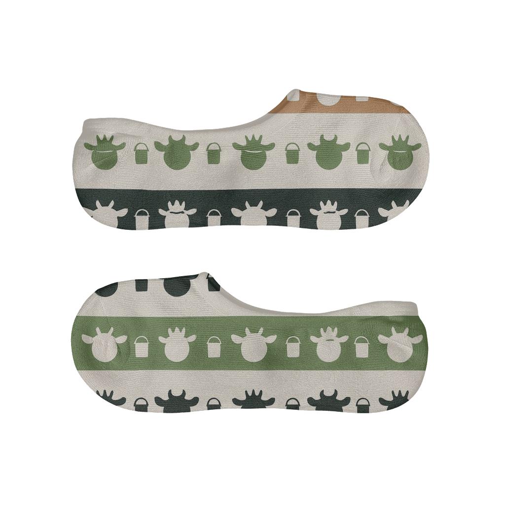Galaxy Bands With Cow Crown Motifs personalized invisible socks