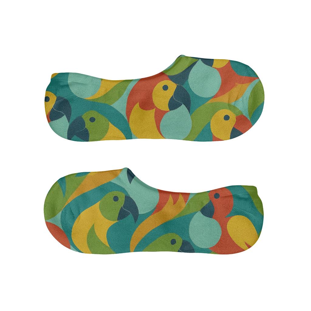 Parrot Tropic Ring Tessellation low cut no-show socks