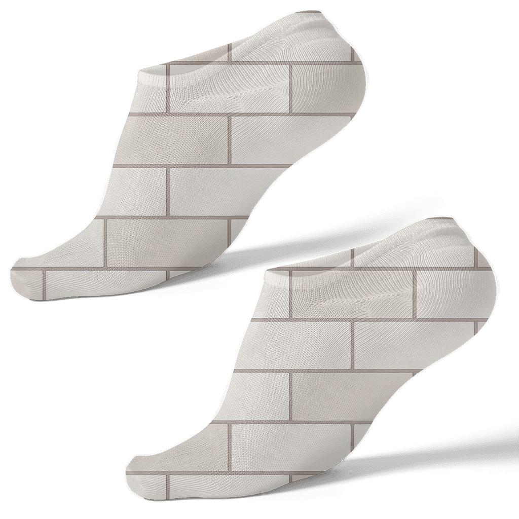 Tiny Brick Weave unique graphic ankle socks