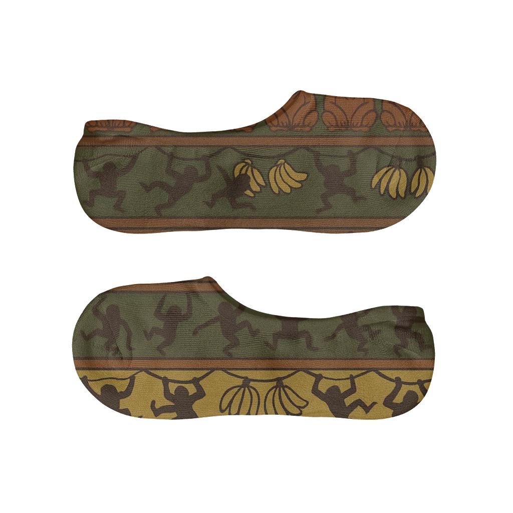 Banana Band Parade With Curious Ape Motifs trendy no-show sock styles