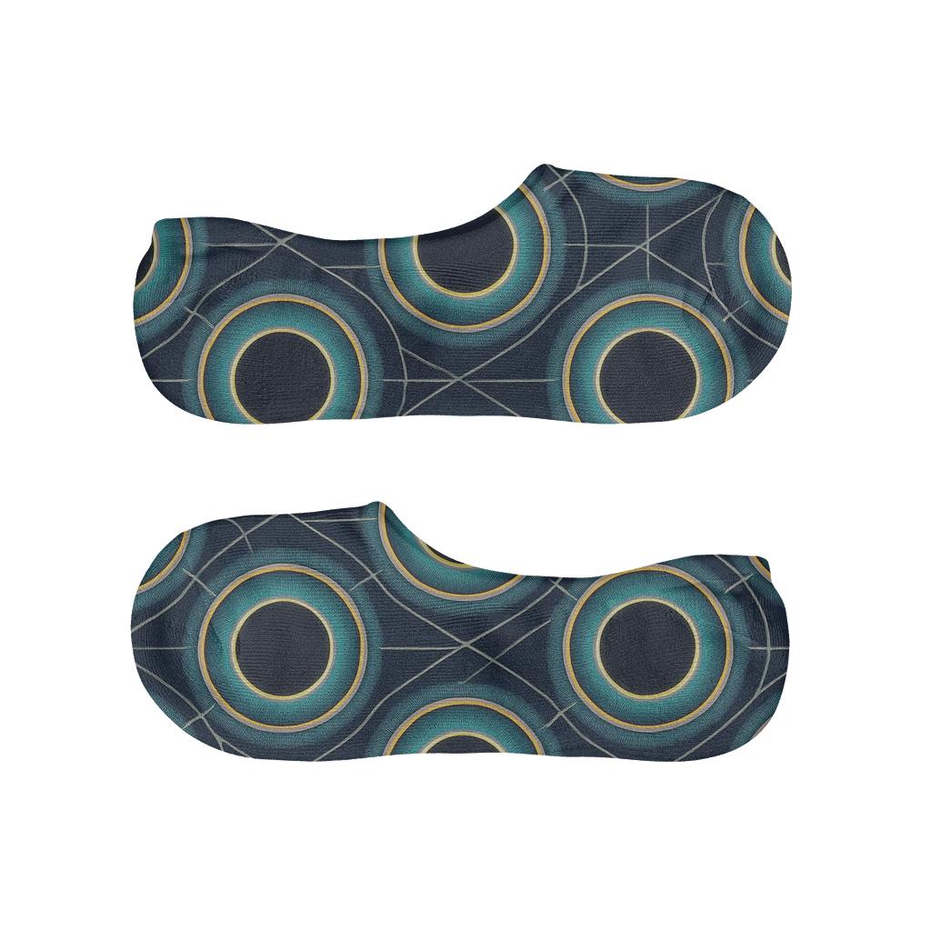 Ionized Orbit Bands Over Eclipse Grid comfortable low-cut socks