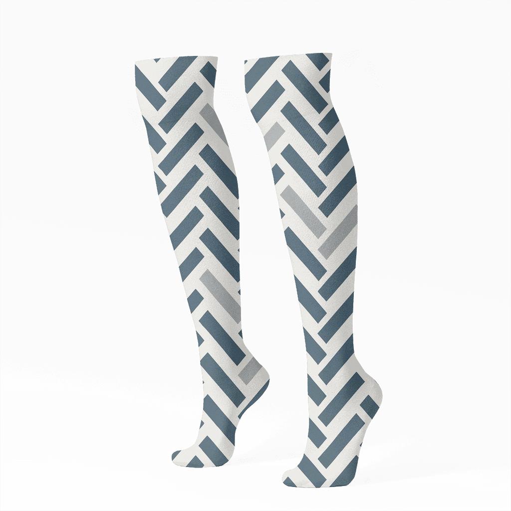 Interstellar Herring Steps custom knee-high socks