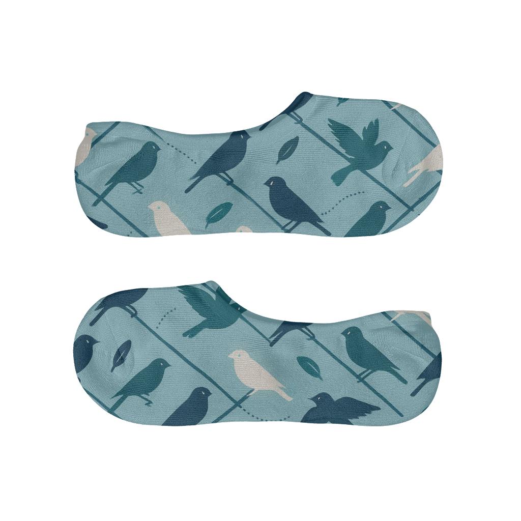 Garden Chorus With Bird Silhouettes unique hidden socks