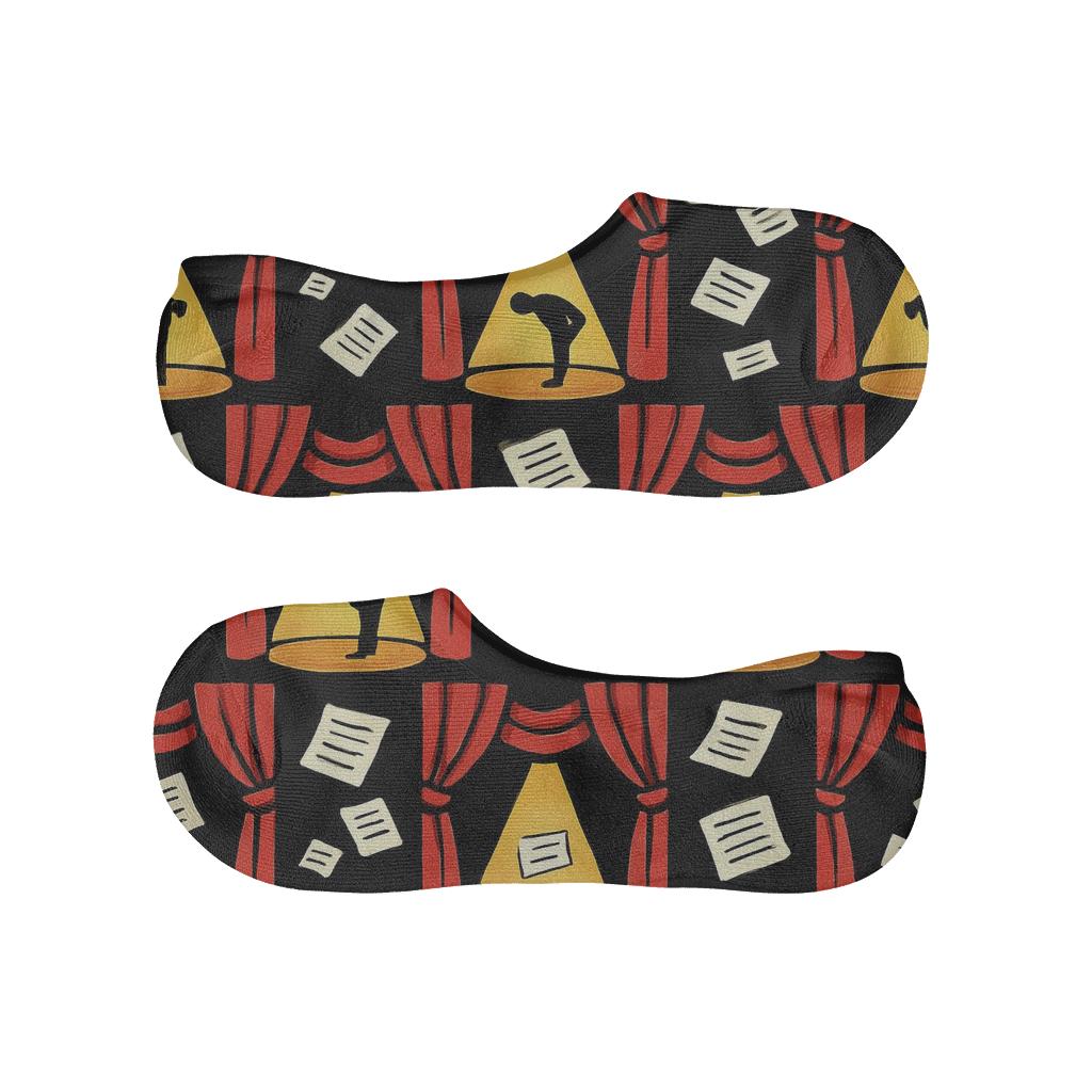 Actor Spotlight Curtain Grid On Ruby Stage breathable no-show socks