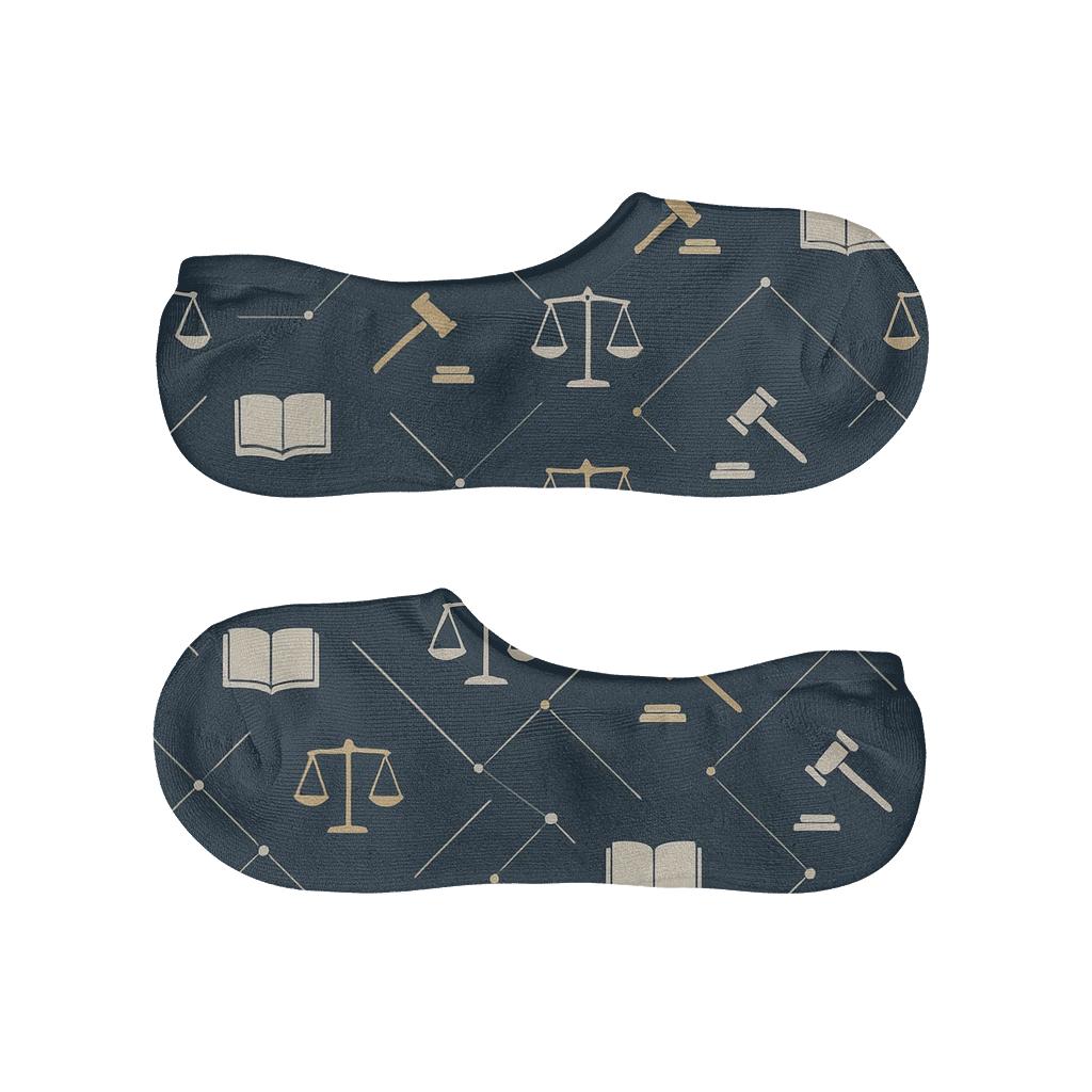 Lawyer Constellation Chambers Pattern anti-slip no-show socks