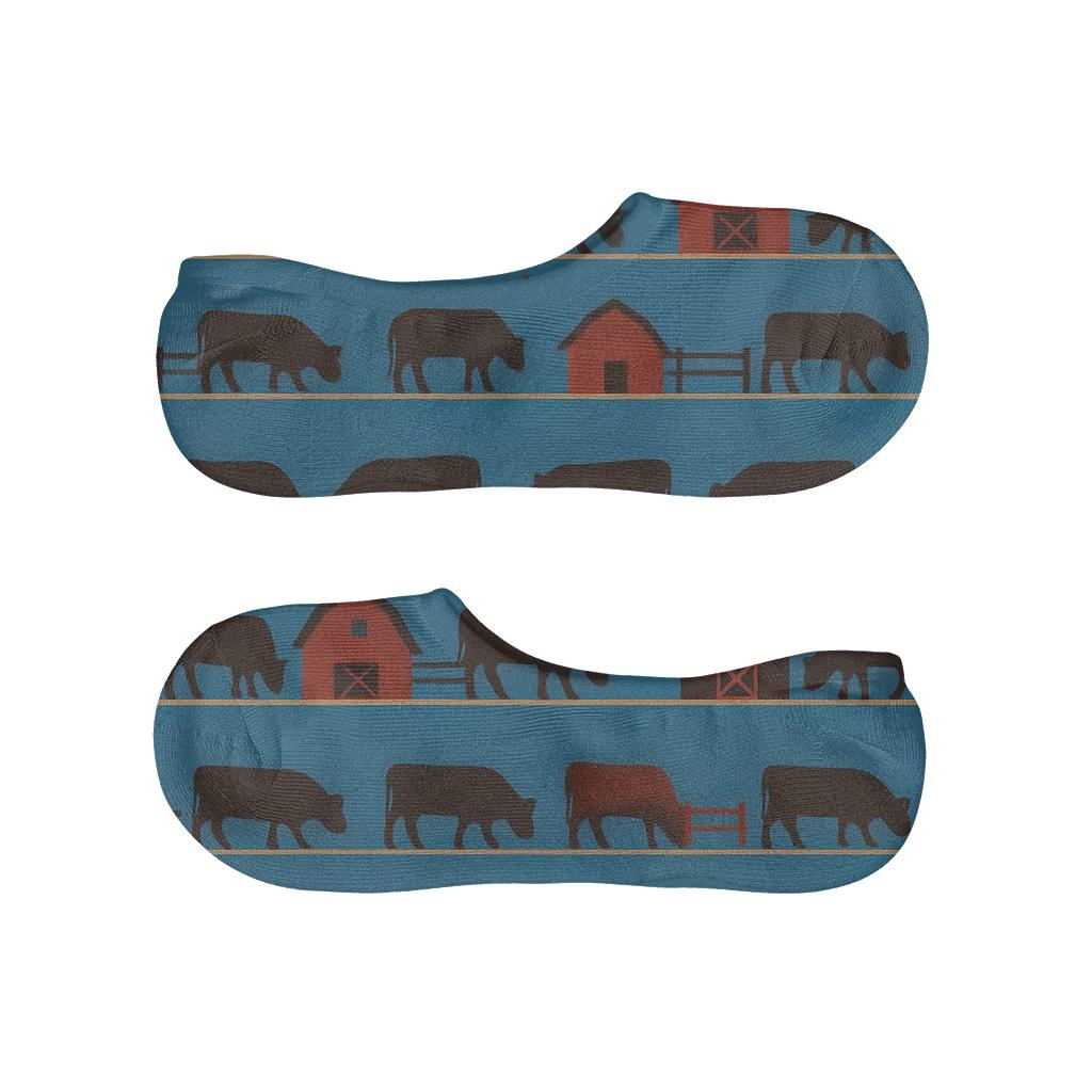 Starlit Corral Silhouette Pattern Rancher Edition soft cotton no-show socks