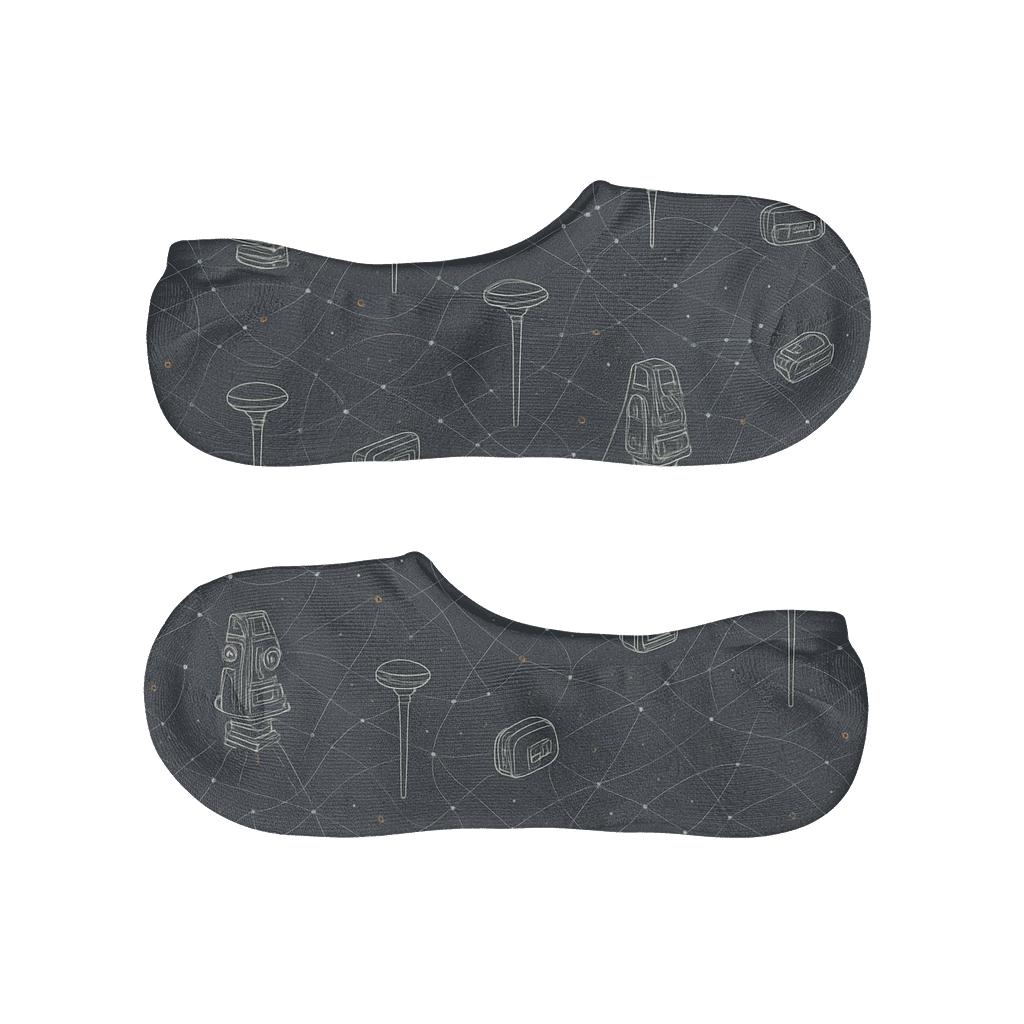 Constellation Of Instruments Surveyor Edition breathable seamless no-show sockscustom no-show socks