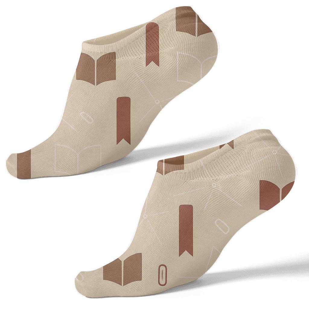 Bookmark Constellation Pattern Librarian Edition custom ankle socks