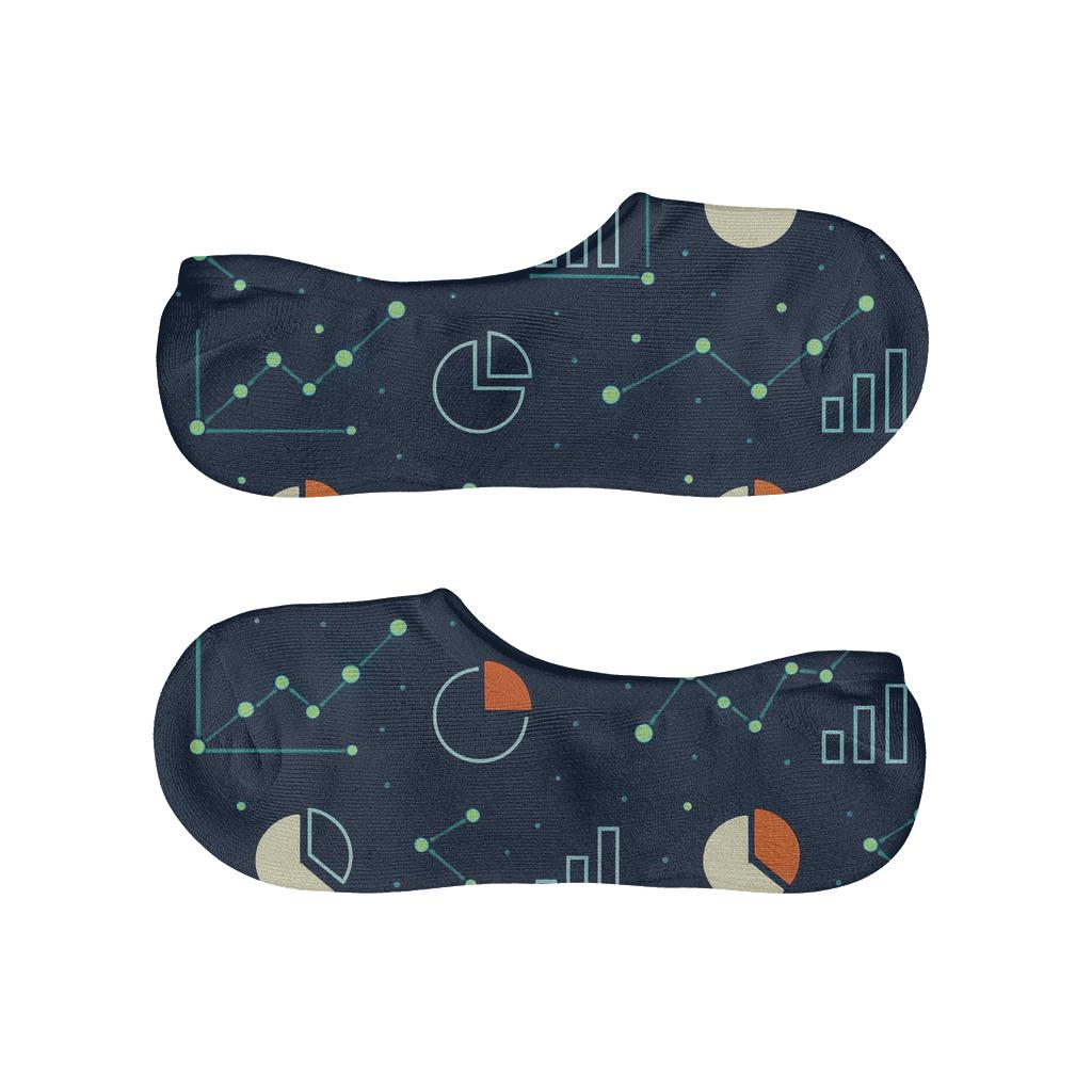 Data Analyst Metric Constellation Grid comfortable low-cut socks
