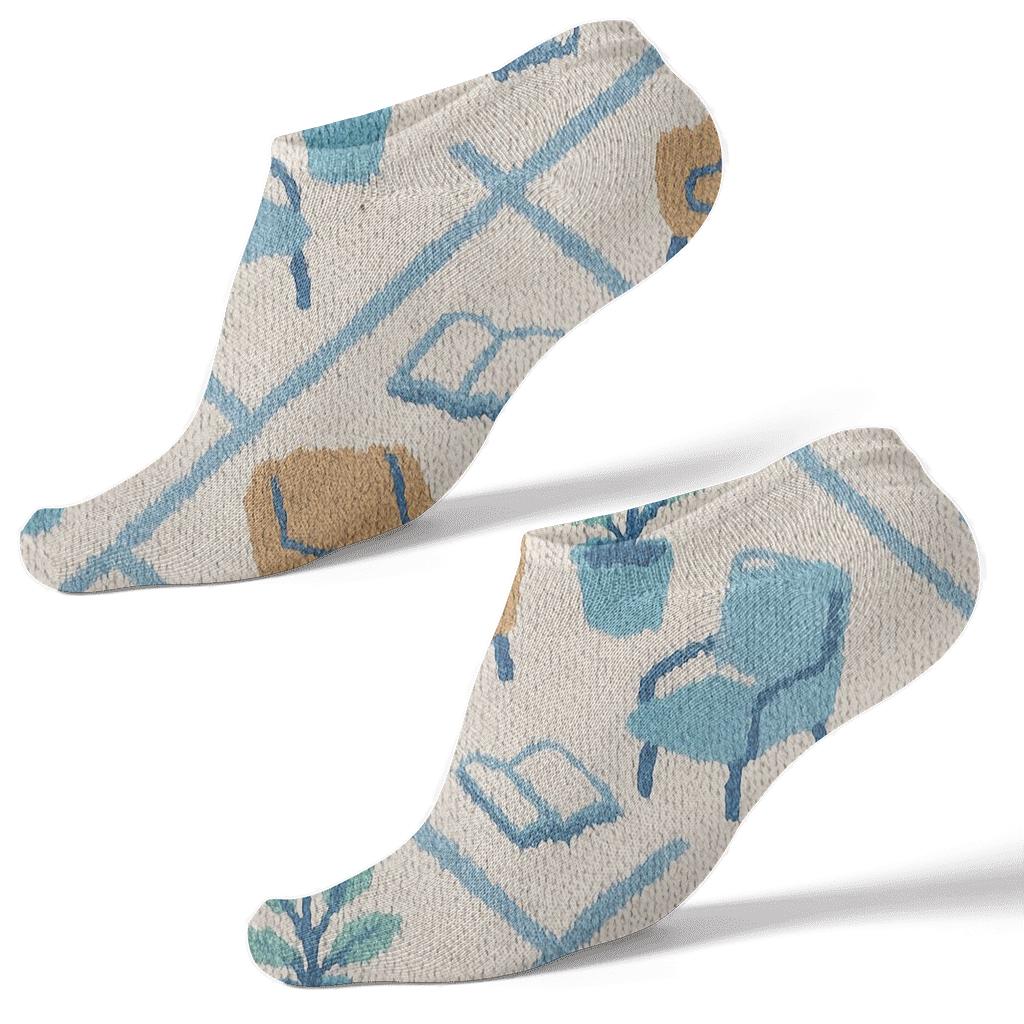 Psychologist Mind Garden Lattice premium sports ankle socks