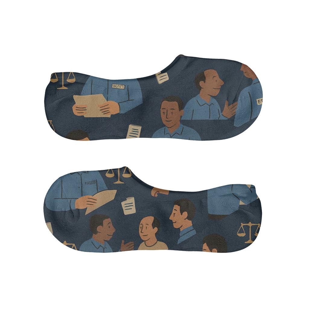Starfield Case Files Probation Officer anti-slip no-show socks