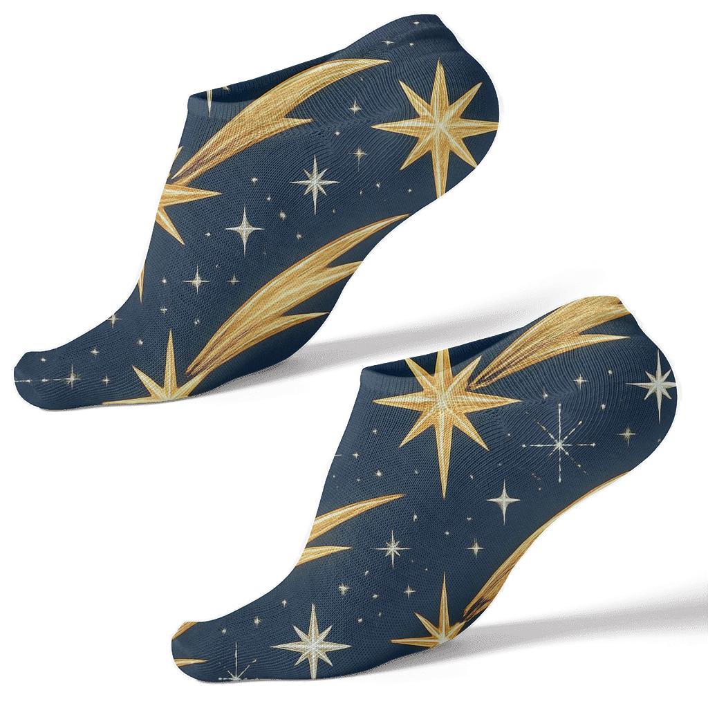 Guiding Light Celestial Star Of Bethlehem Tapestry personalized ankle socks