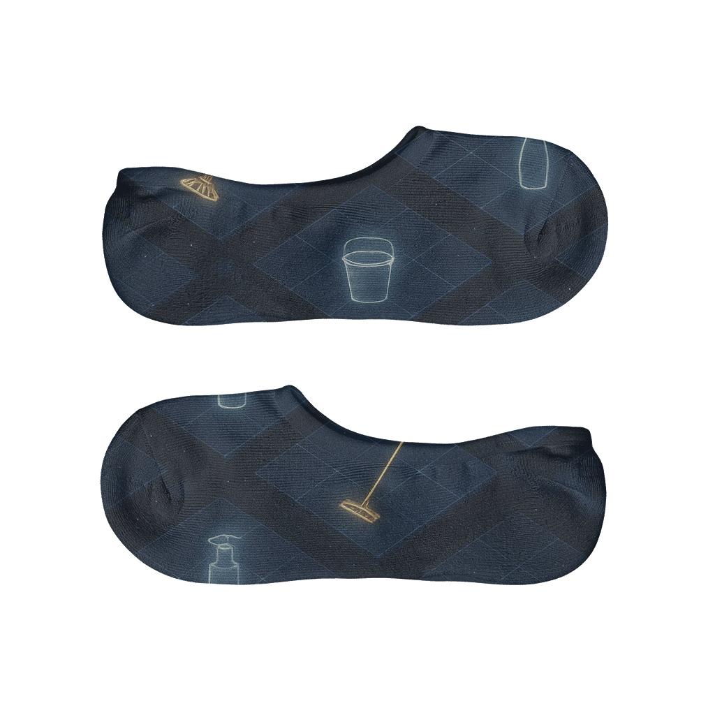 Celestial Floor Tiles With Custodian Constellation Motifs comfortable invisible socks