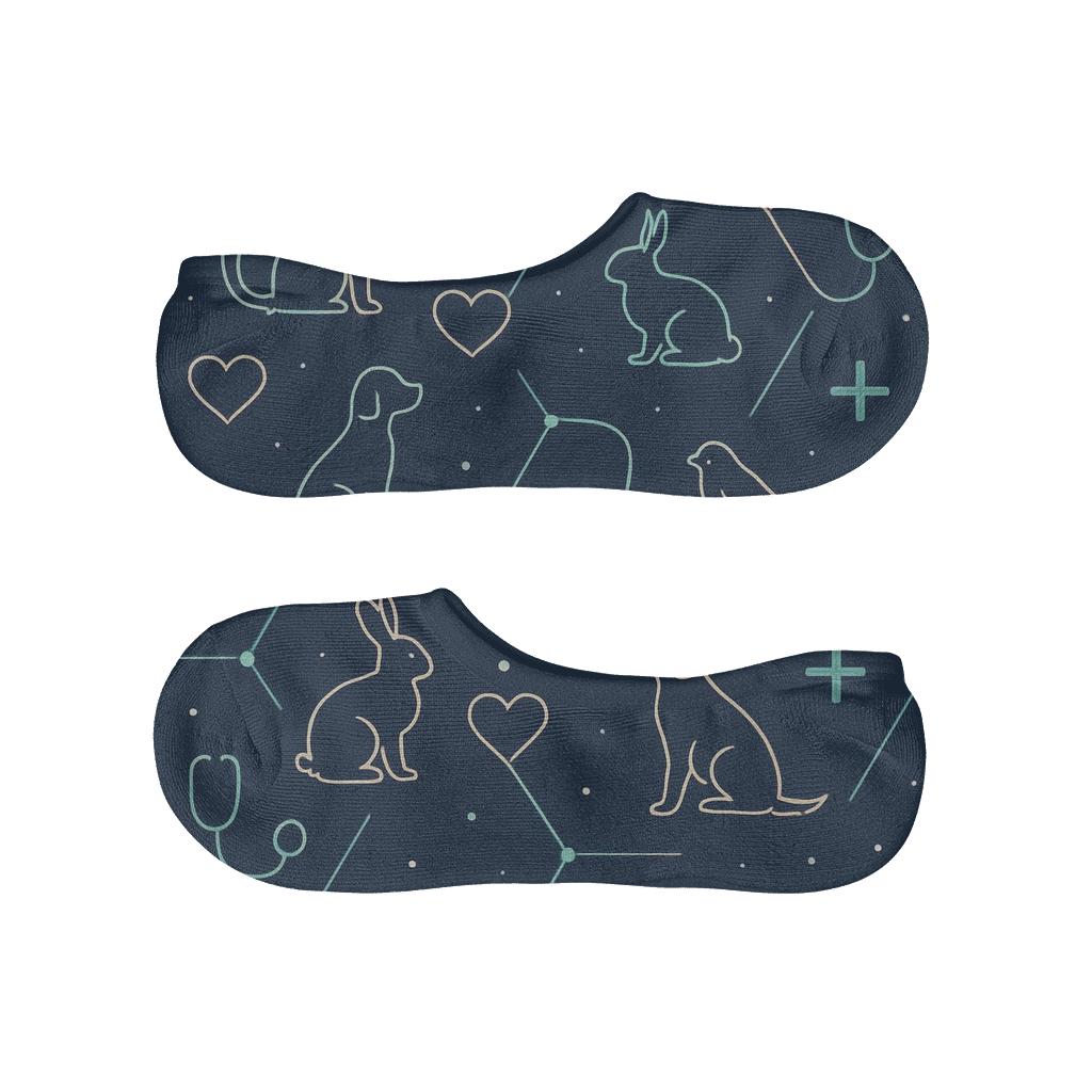 Clinic Constellations Pattern Veterinary Technician Edition unique hidden socks