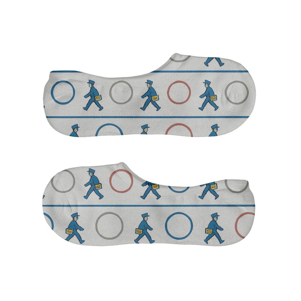 Stamp Rings With Postal Worker Story Bands soft cotton no-show socks