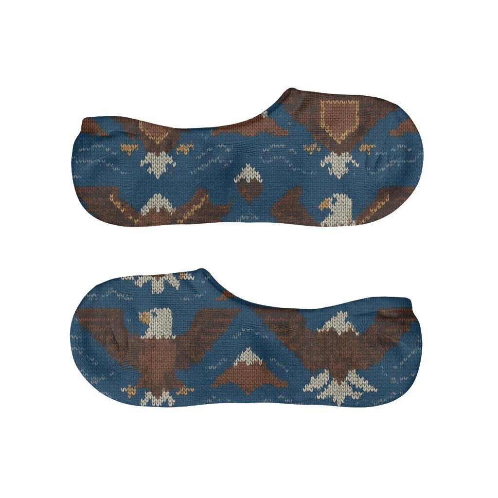 Skybound Eagle Tessellated Crest Pattern comfortable invisible socks