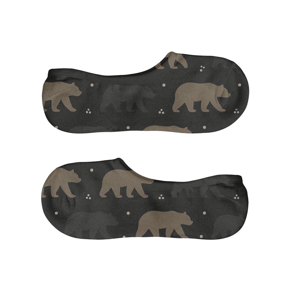 Midnight Constellation Pattern Bear trendy no-show sock styles