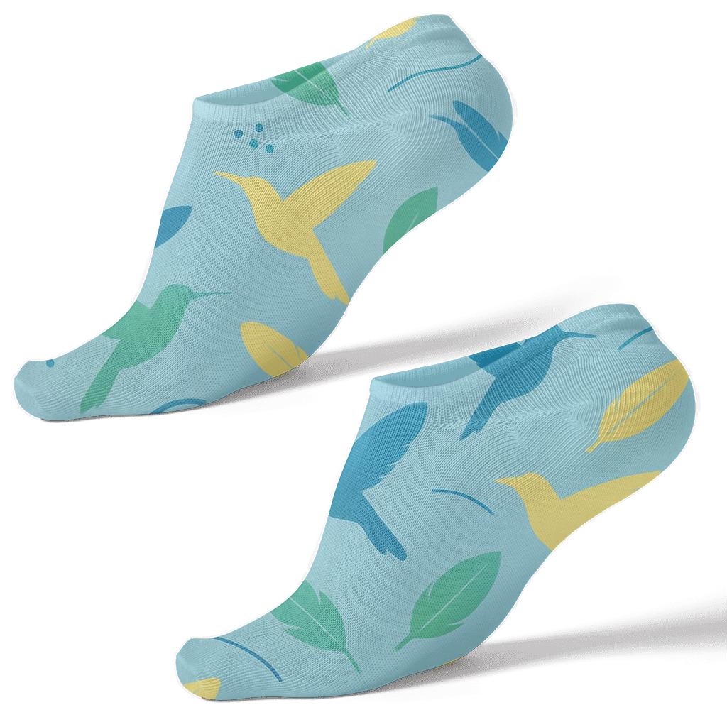 Aurora Perch Pattern Bird Edition soft everyday ankle socks