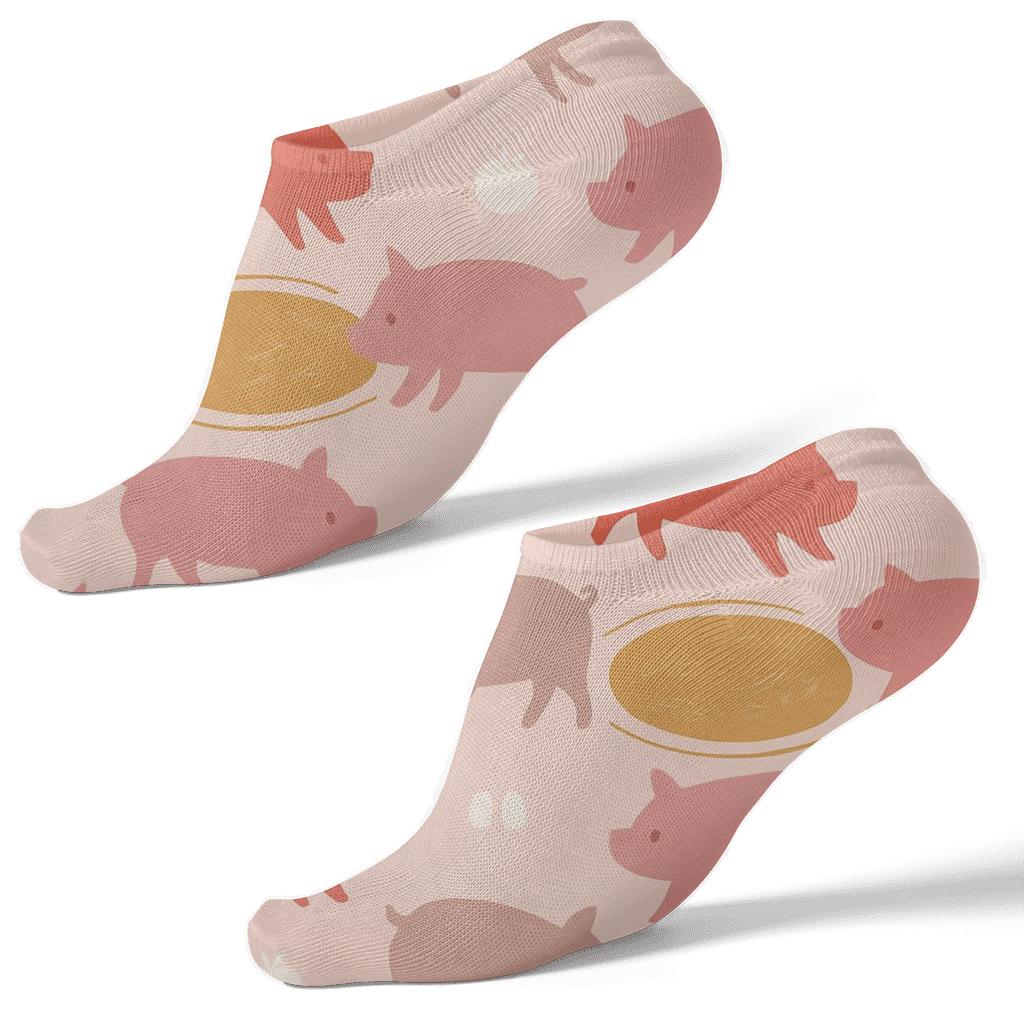 Mud Puddle Constellation Pattern Pig soft everyday ankle socks