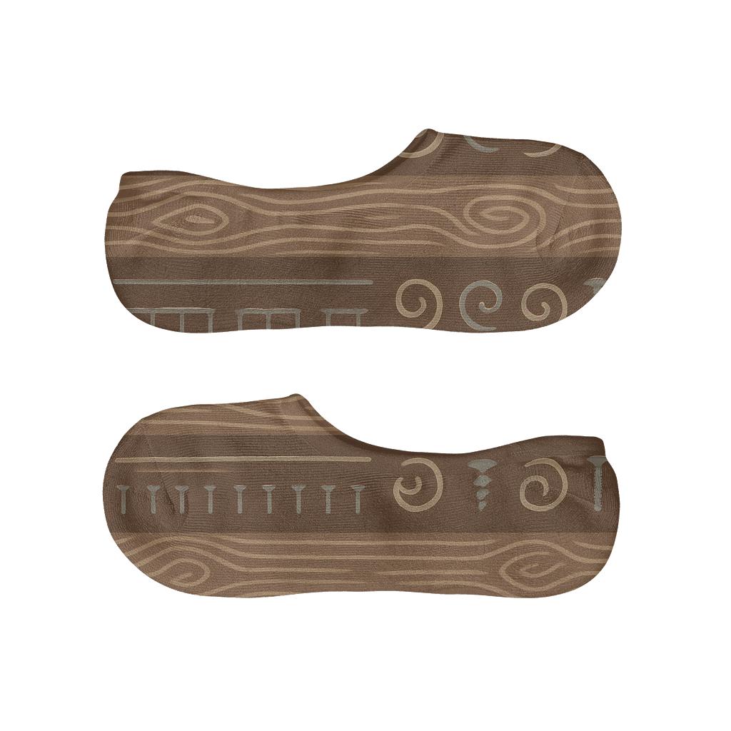 Walnut Workshop Bands With Carpenter Charm soft cotton no-show socks