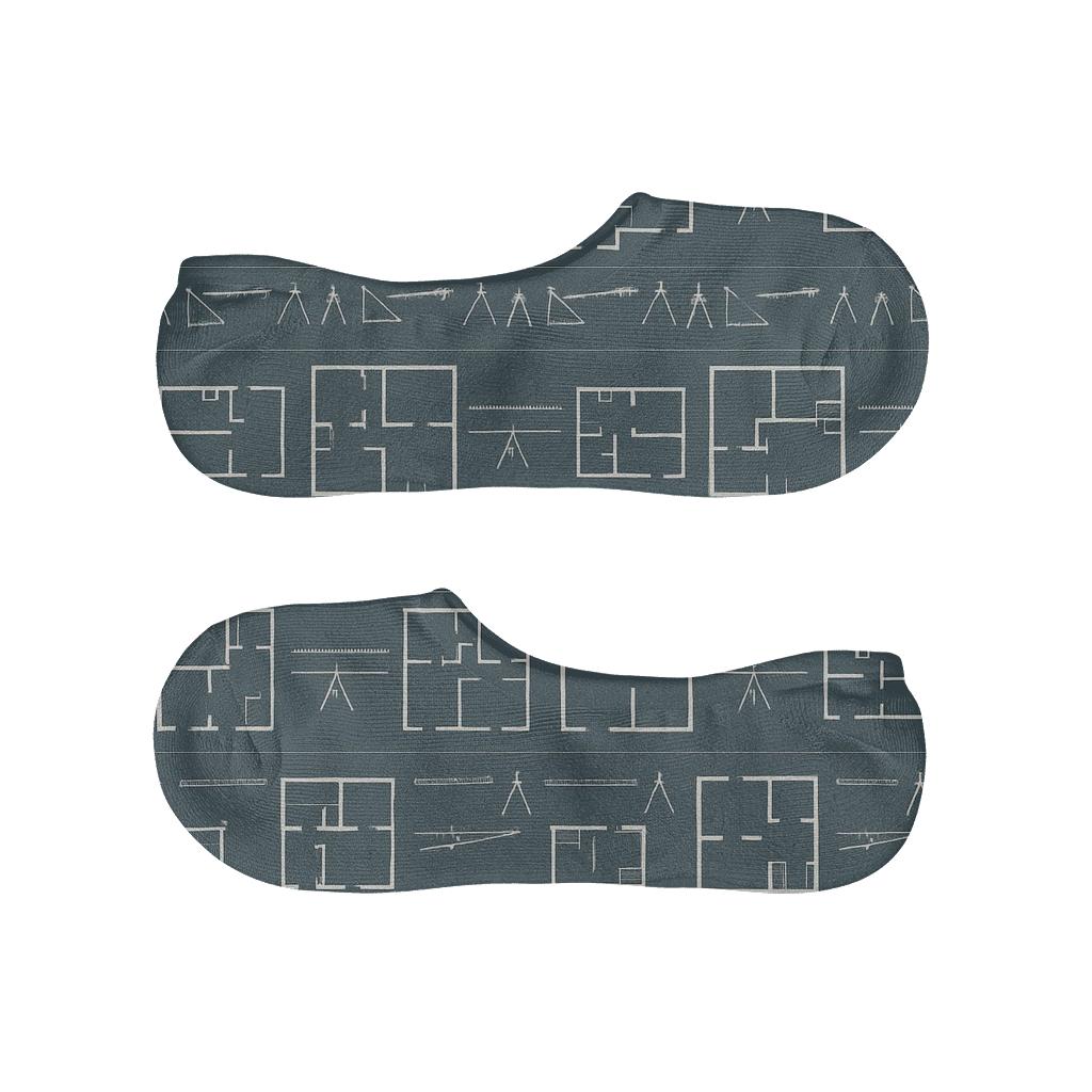 Floor Plan Architect Bands In Slate unique hidden socks