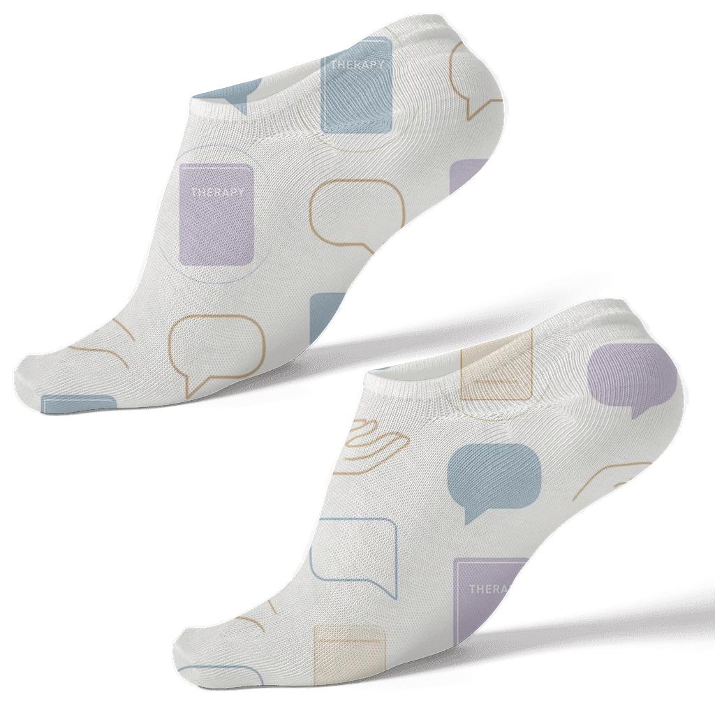 Starfield Counselor Reflection Notebook Grid designer print ankle socks