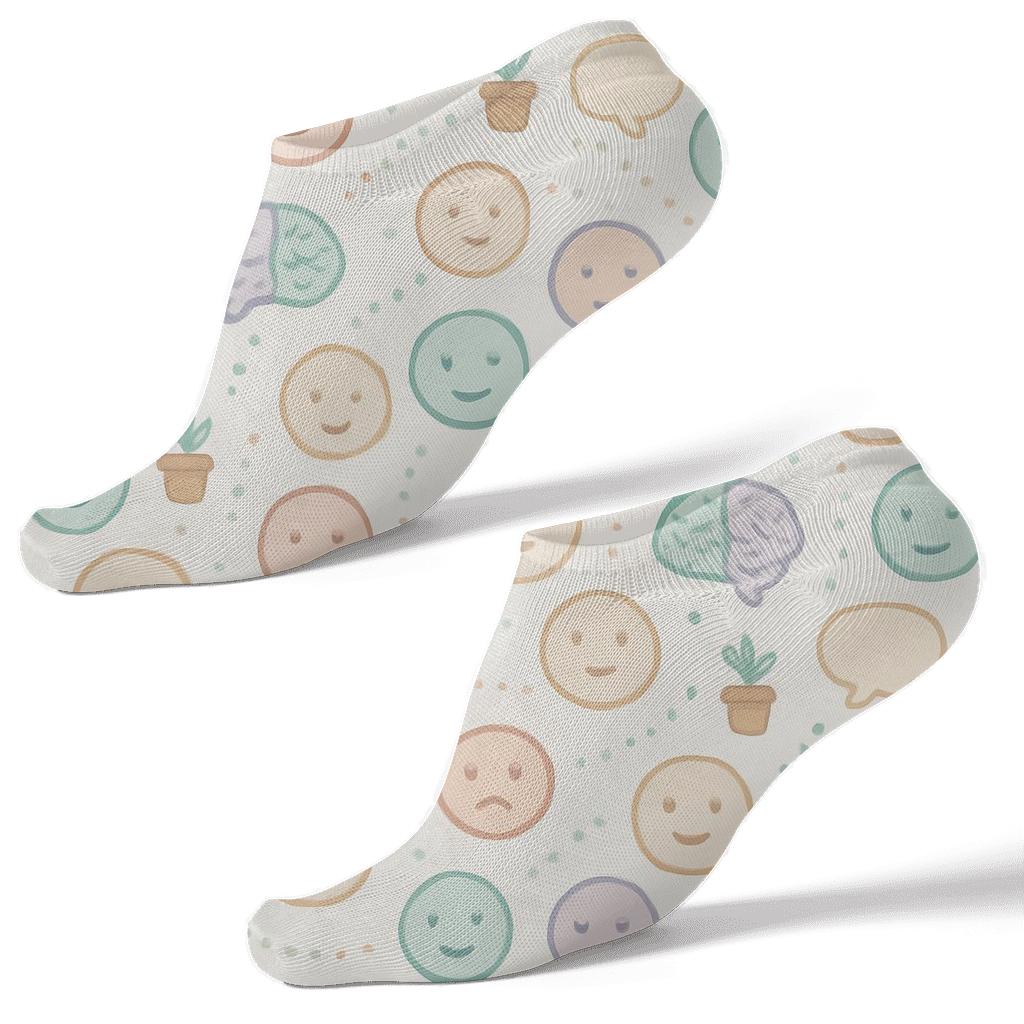 Mind Garden Constellation For The Psychologist Studio designer print ankle socks
