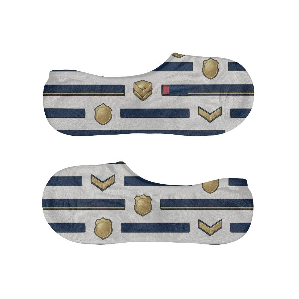 Ceremonial Chevron Bands Police Officer Edition personalized invisible socks