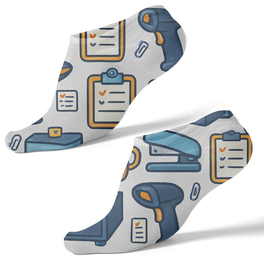 Sky Blue Supply Grid For Store And Office Manager Workflow comfortable cotton ankle socks
