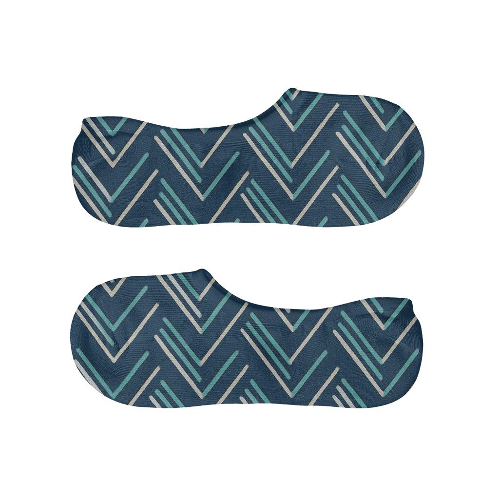 Comet Tail Chevron unique hidden socks