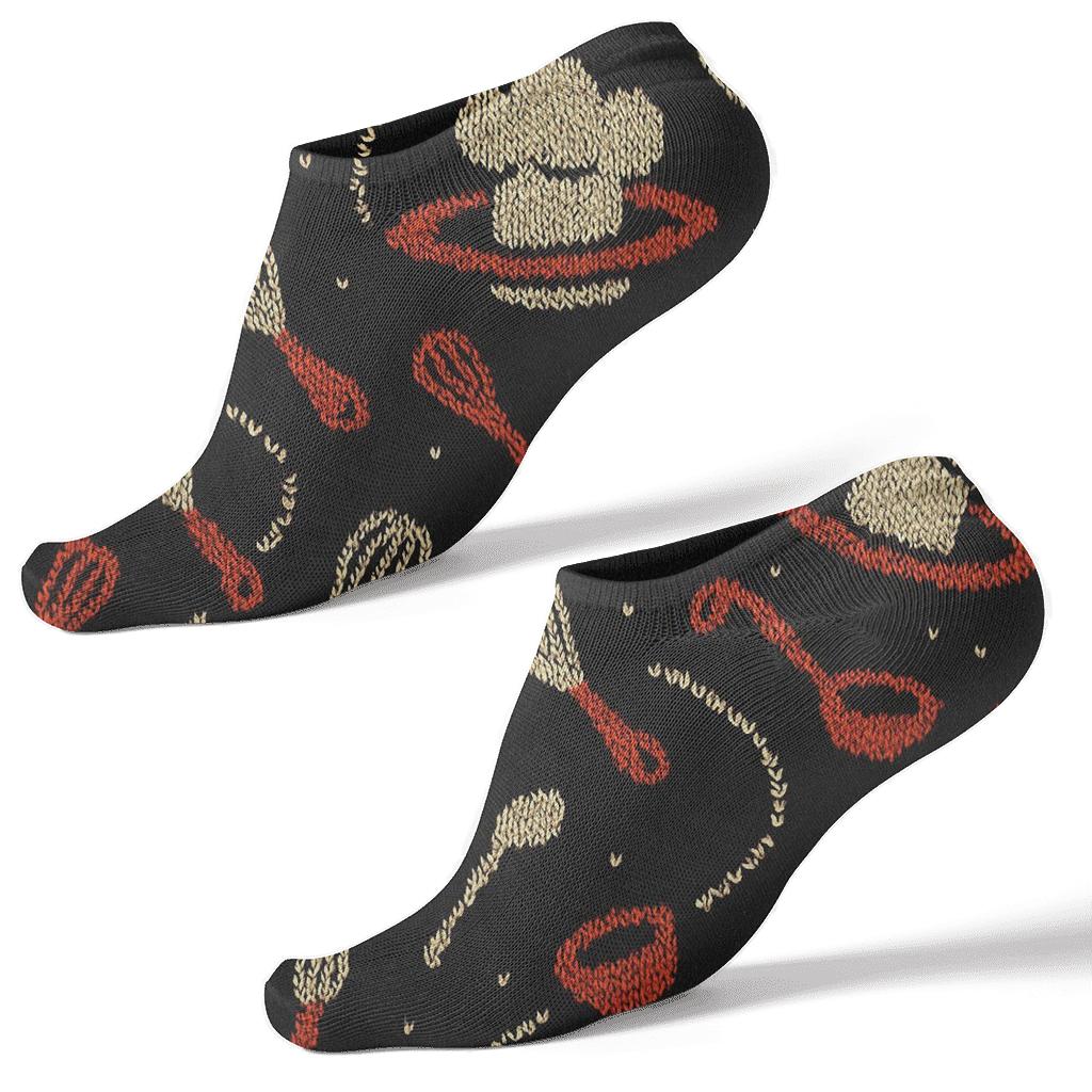 Starfield Chef Hats For Cook Constellations designer print ankle socks