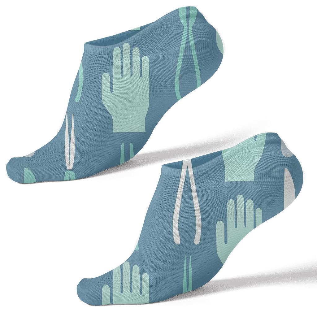 Sterile Theater Pattern Surgeon Edition premium sports ankle socks