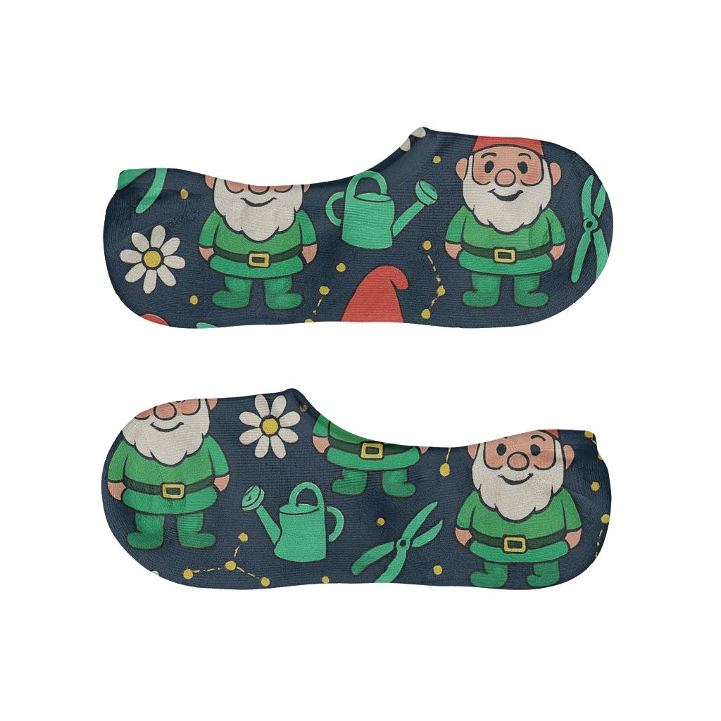 Gardener Night Gnome Constellation Pattern custom no-show socks