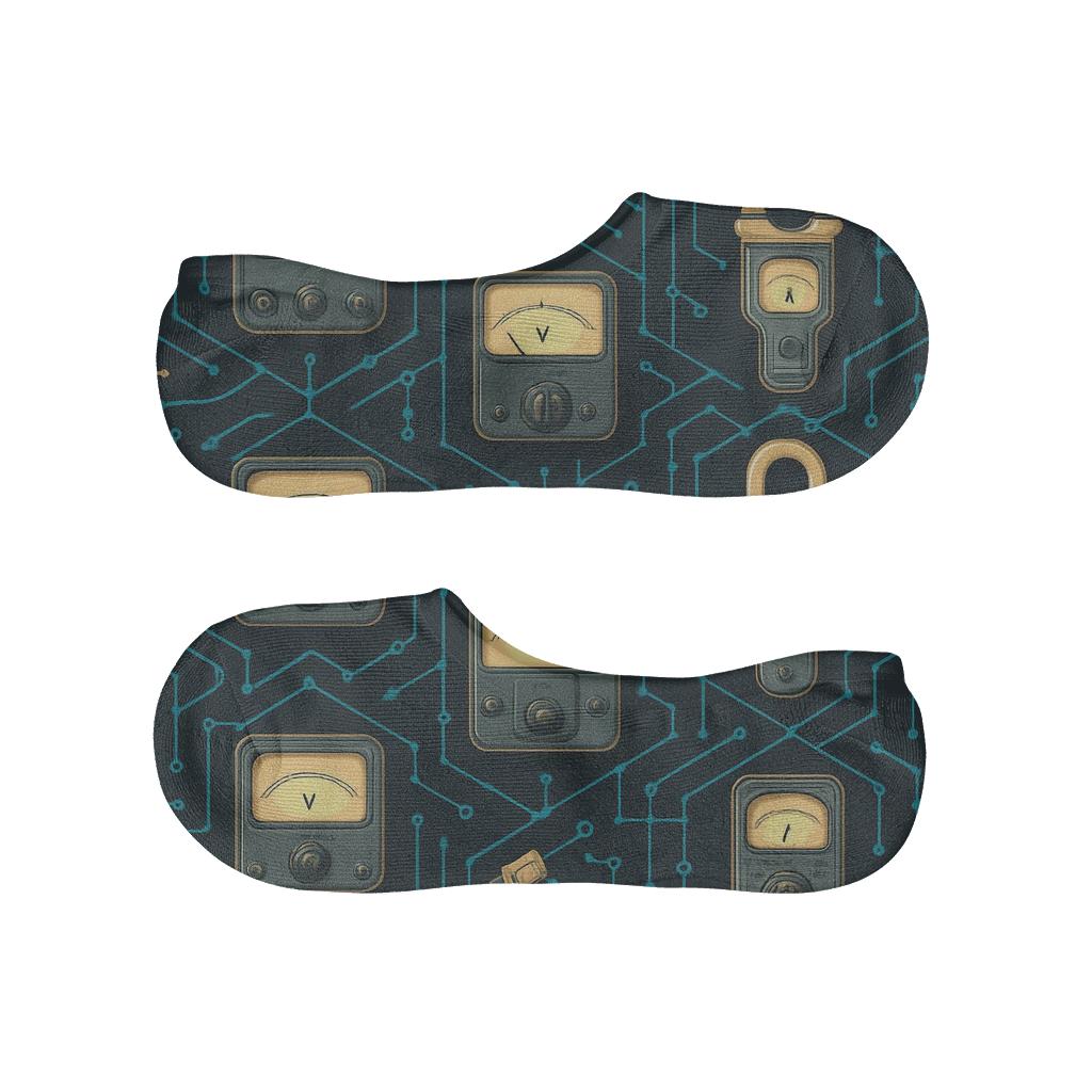 Voltage Meter Constellation With Electrician Precision trendy no-show sock styles