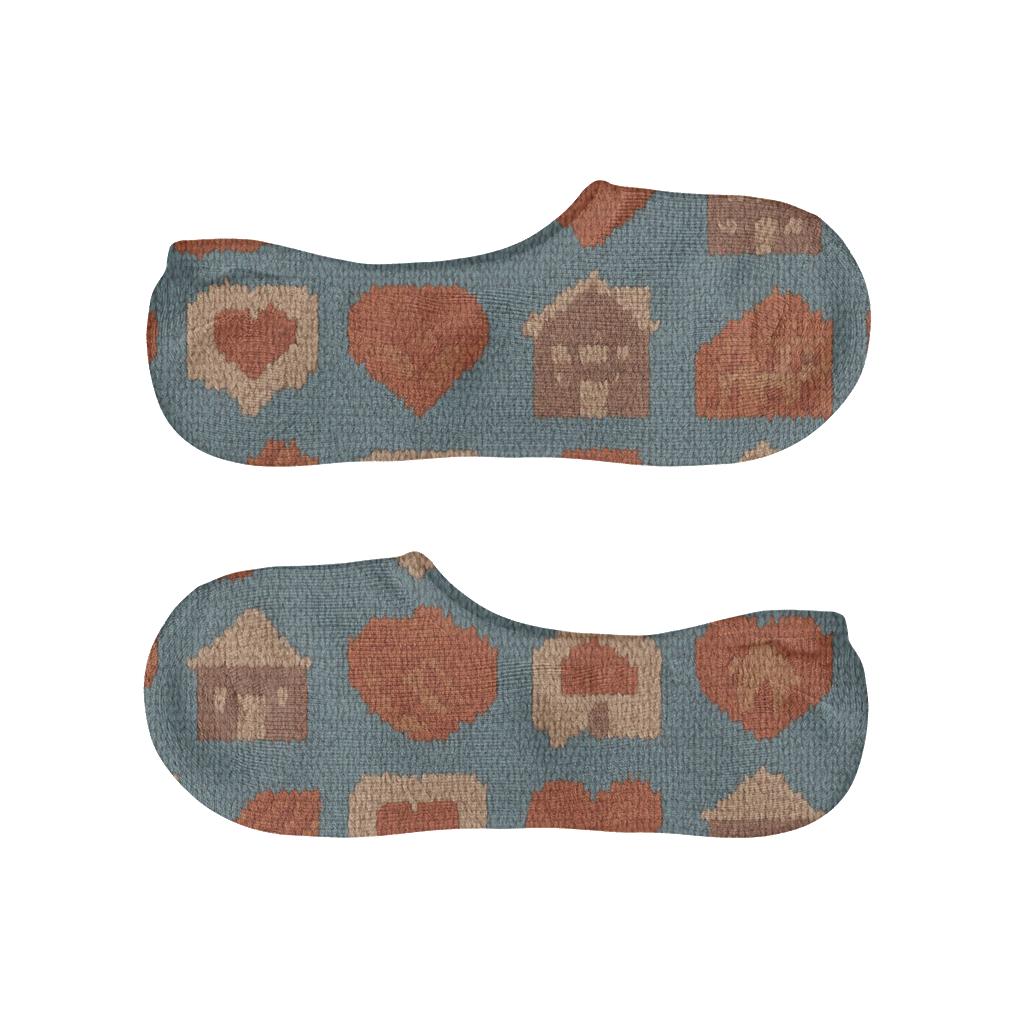 Social Worker Knit Compassion Grid unique hidden socks