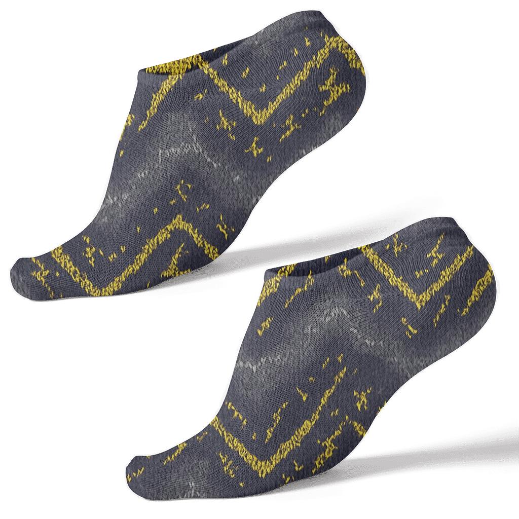 Stormfront Chevron Weave On Ash Gray stylish athletic ankle socks