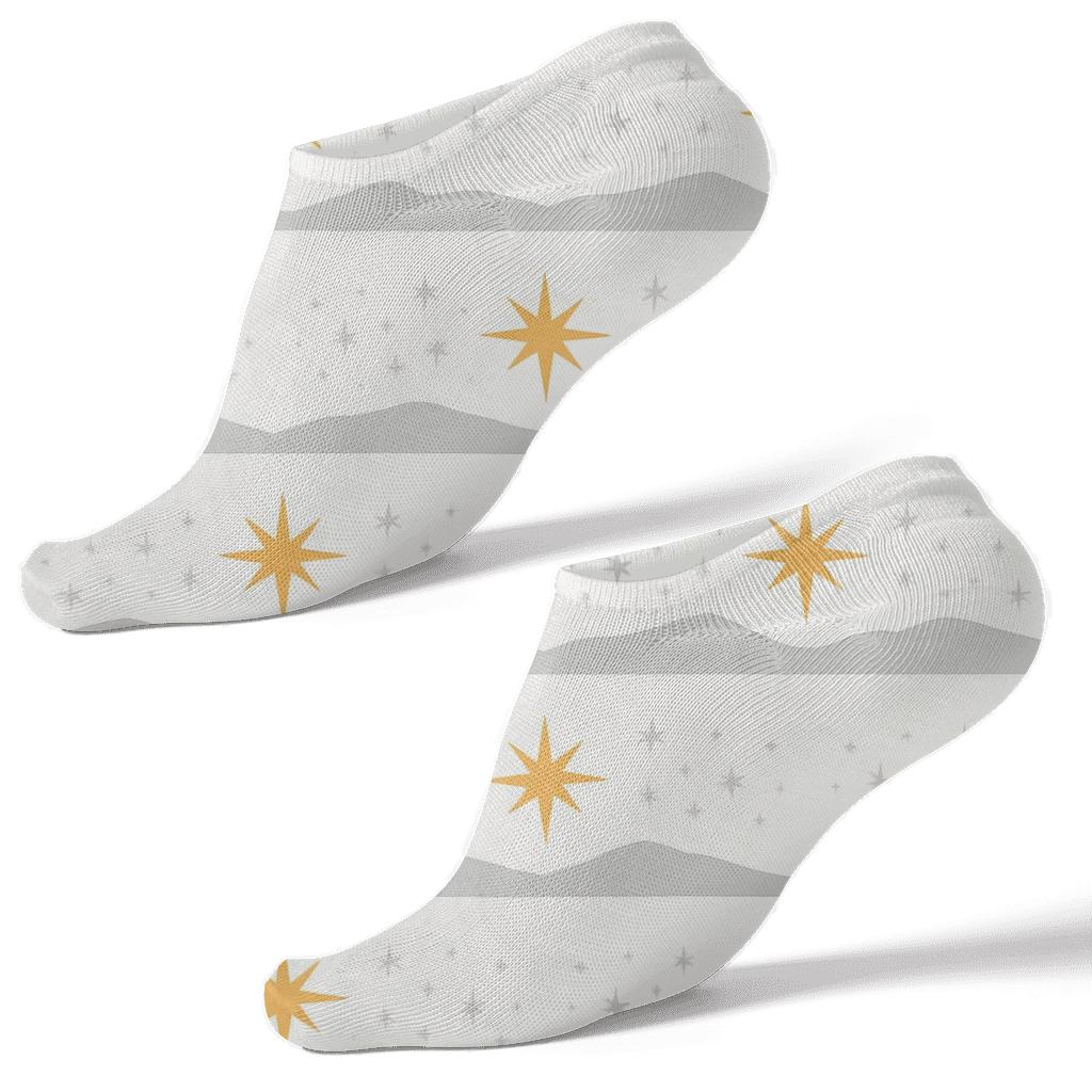 Midnight Horizon Band With Star Of Bethlehem Glow comfortable cotton ankle socks