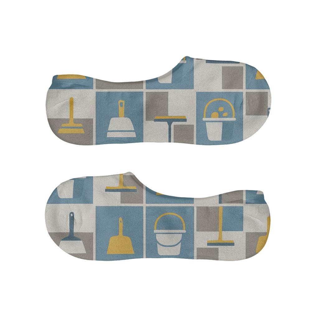 Floor Tiles With Custodian Rhythm comfortable low-cut socks