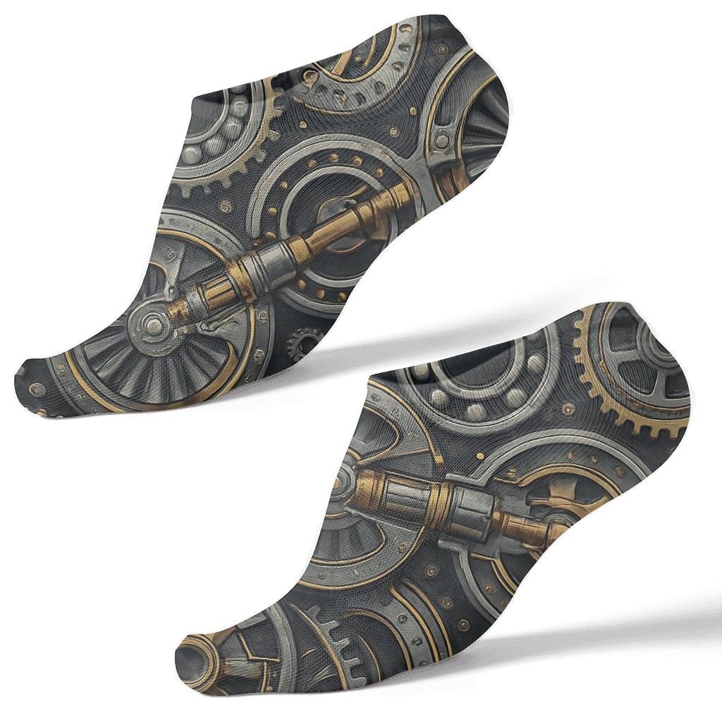 Orbital Turbine Tessellation Mechanical Engineer personalized ankle socks