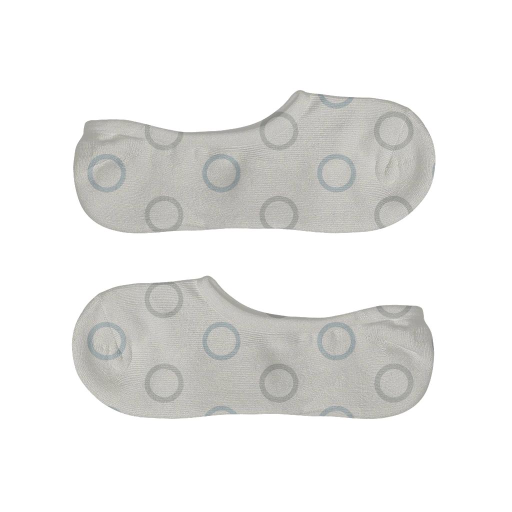 Orbit Ring Repeat breathable seamless no-show sockscustom no-show socks