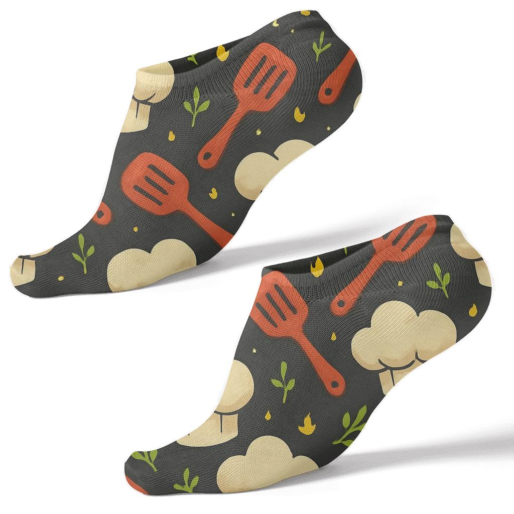 Cook Constellation Of Chef Hats comfortable cotton ankle socks