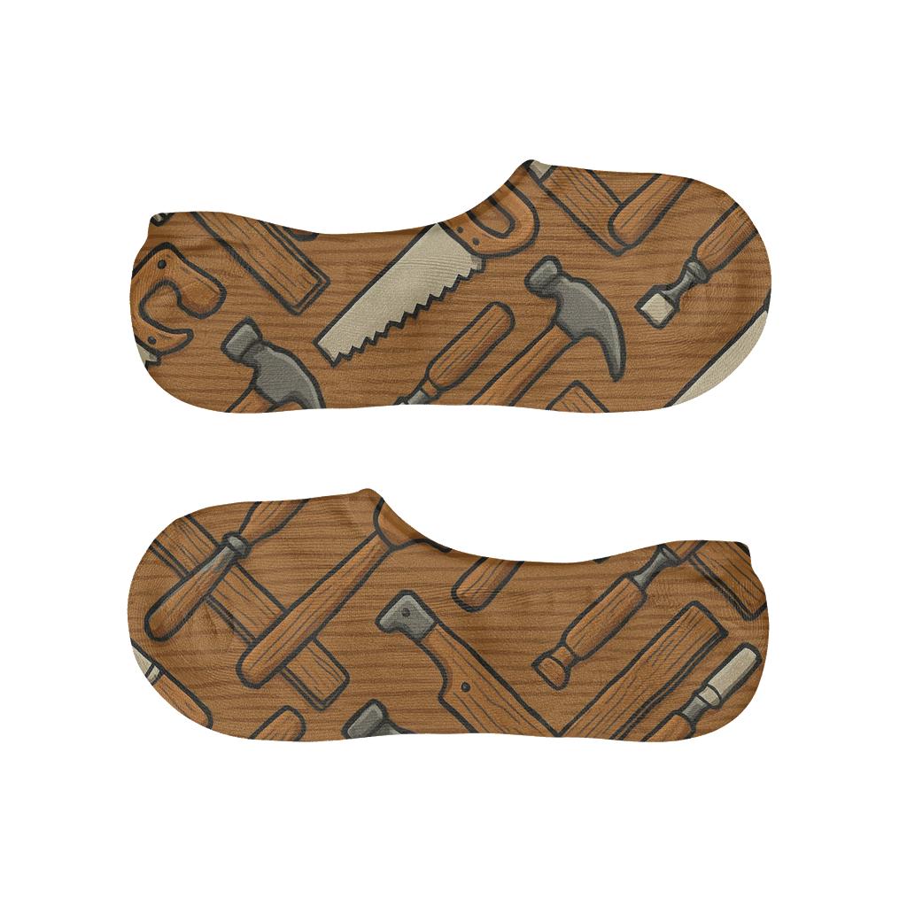 Tool Lattice For Carpenter Workshop comfortable low-cut socks