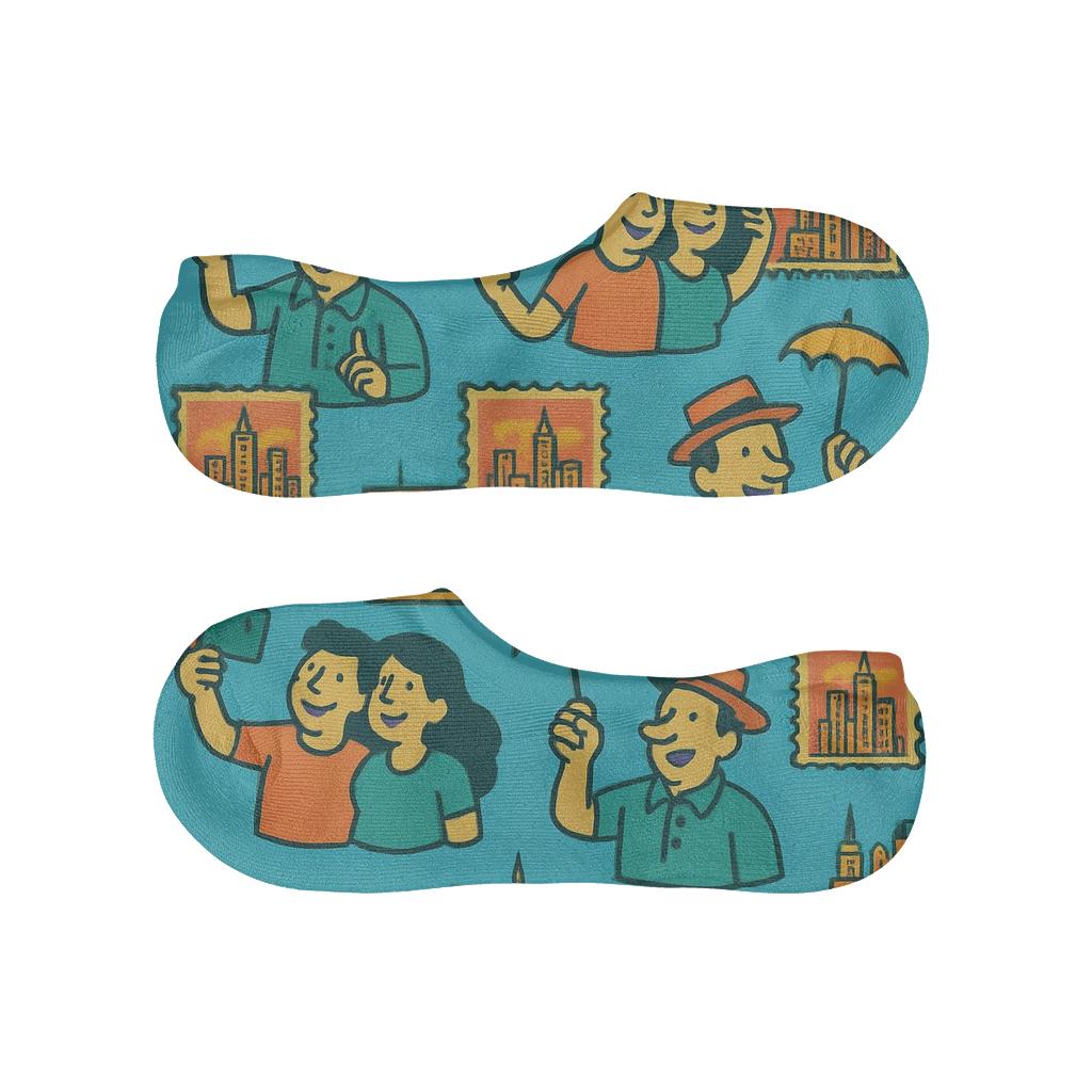 Skyline Story Map With Tour Guide Whimsy trendy no-show sock styles