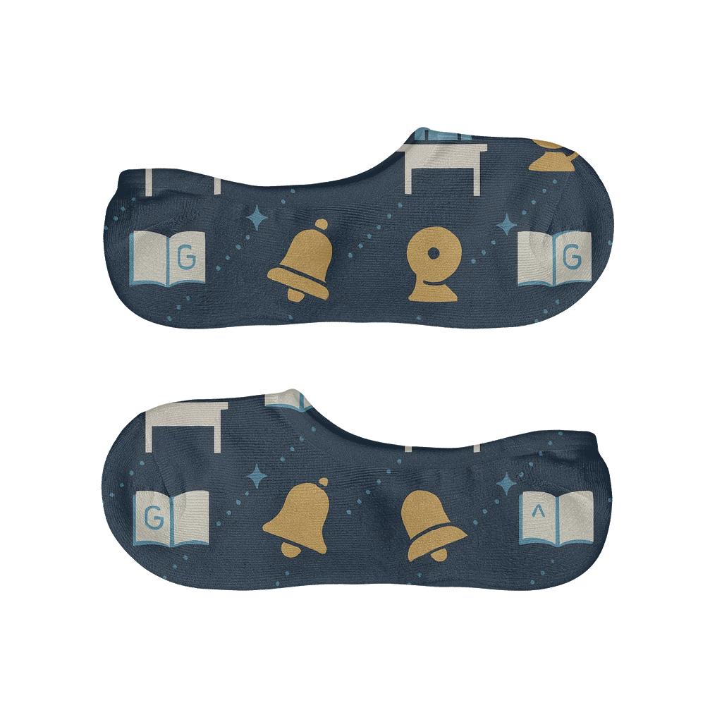 Constellation Staffroom Pattern School Principal Tribute low cut no-show socks