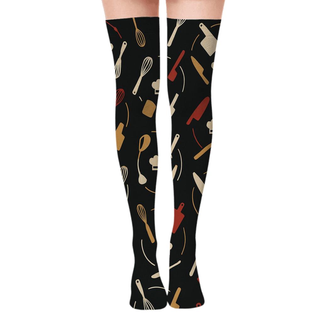 Kitchen Tools Constellation Chef comfortable cotton over-the-knee socks