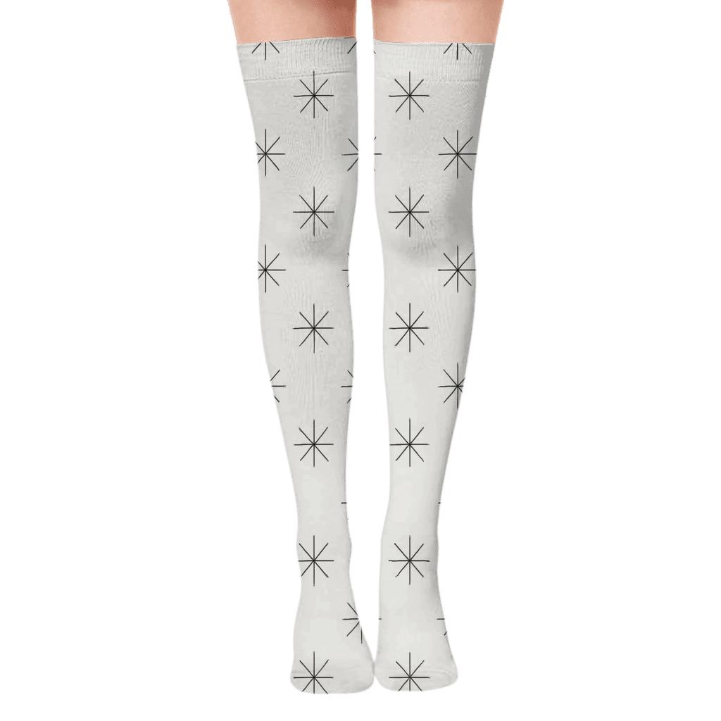 Radiant Line Spokes custom over-the-knee socks